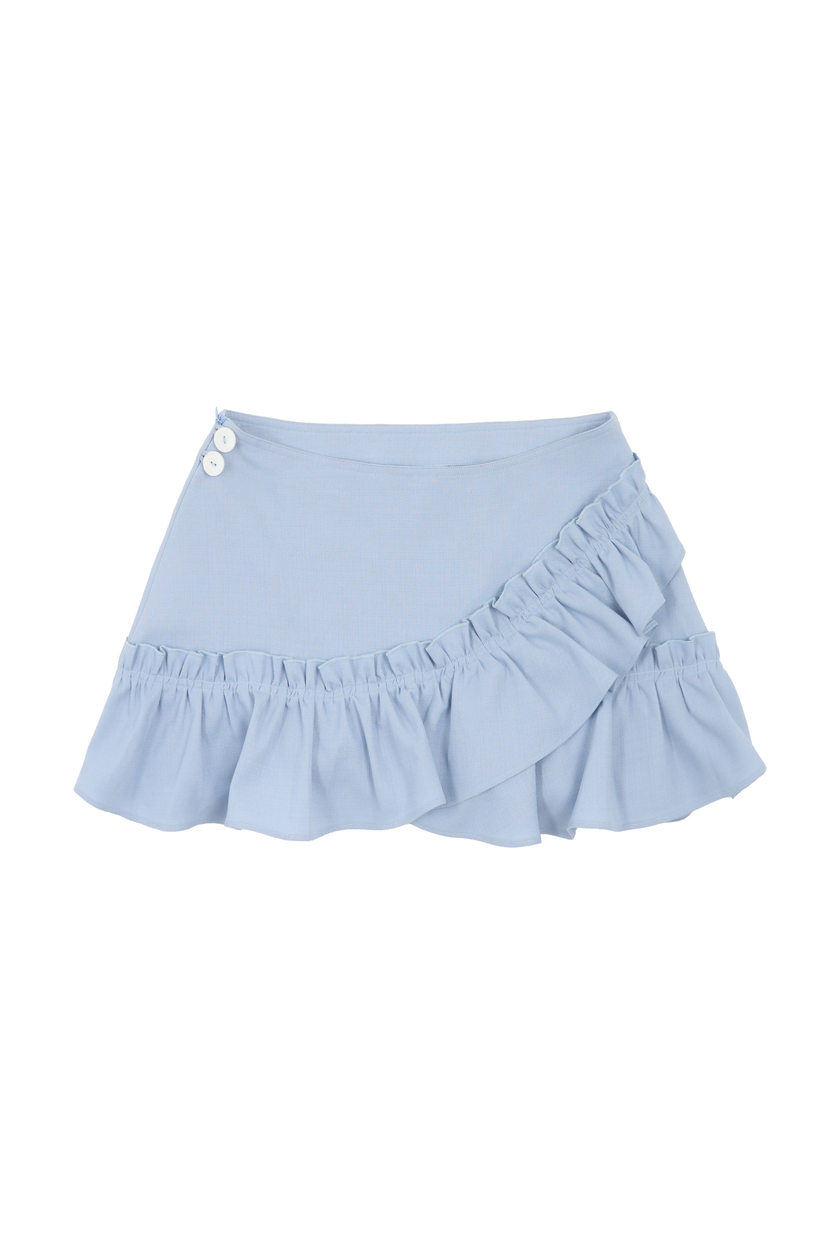 Flossy Ruffle Mini Skirt